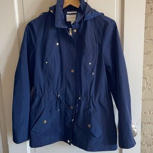 Charter Club Navy Rain Jacket